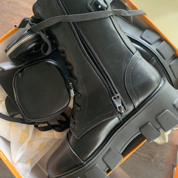 Public Desire Intention Chunky Lace Up Boot - Size 9 - Picture 2 of 3